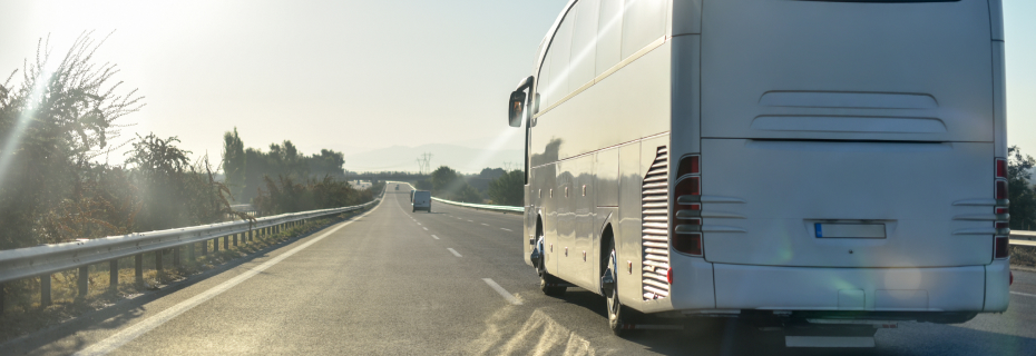 bus on highway