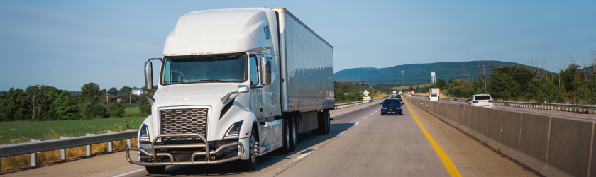 truck on highway