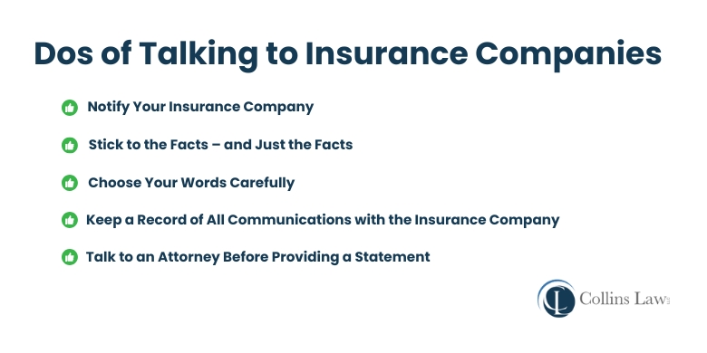 Do's of talking with car insurance companies in Alabama