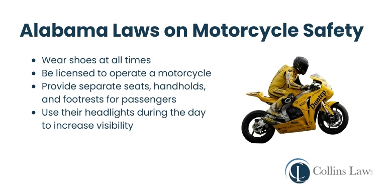 Alabama Laws on Motorcycle Safety