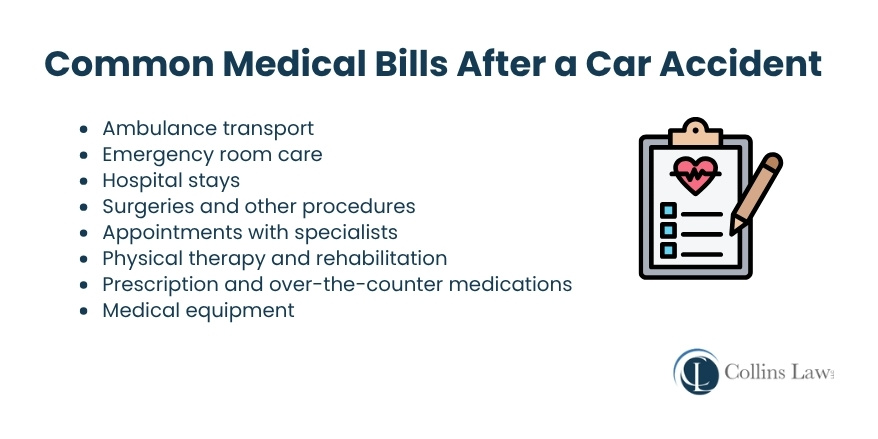 List of Common Medical Bills After a Car Accident