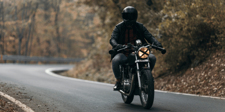 Image of a motorcycle rider