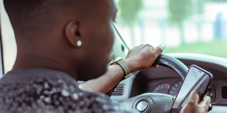 Male car driver in Alabama