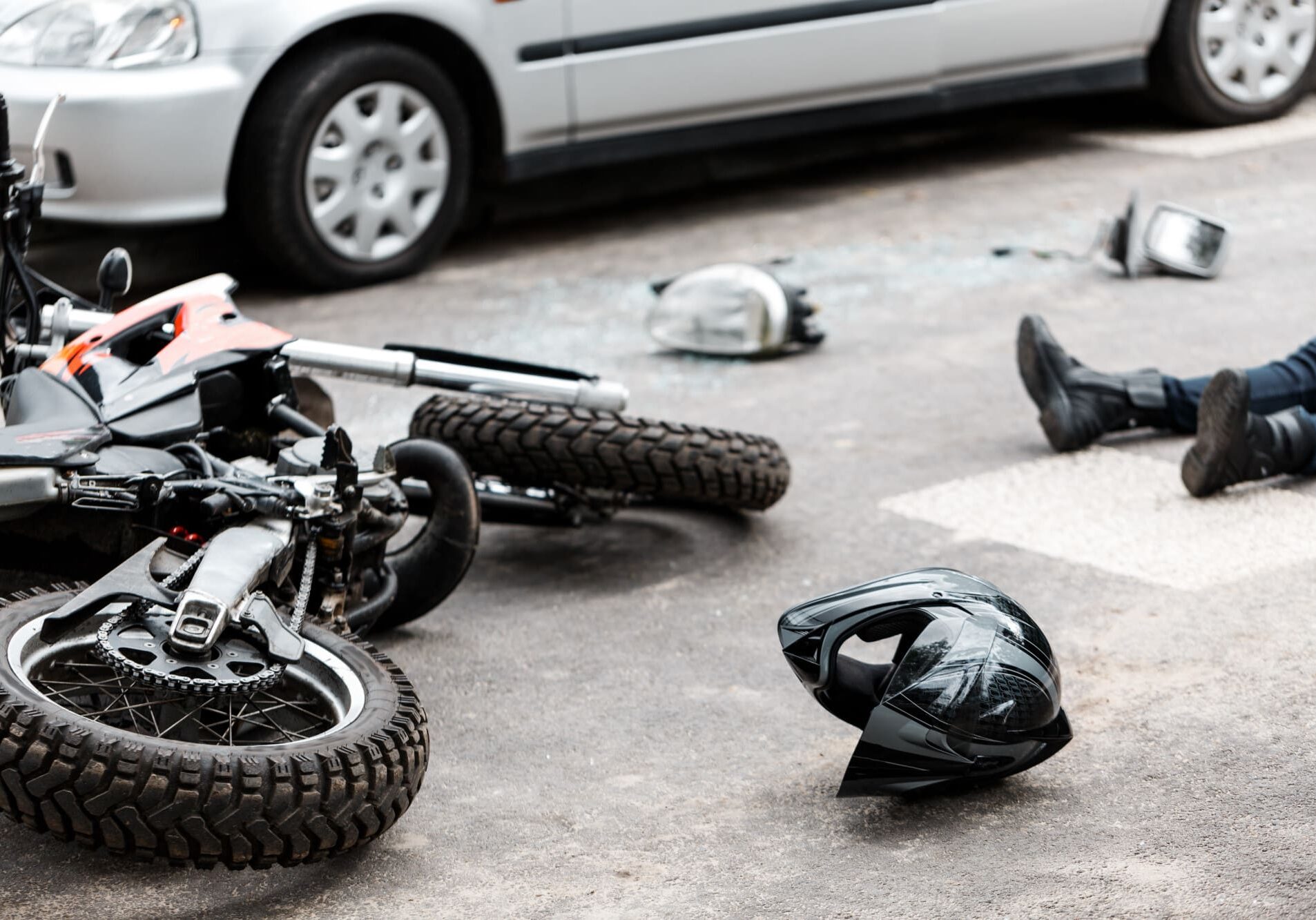 Motorcycle accident lawyer needed after wreck